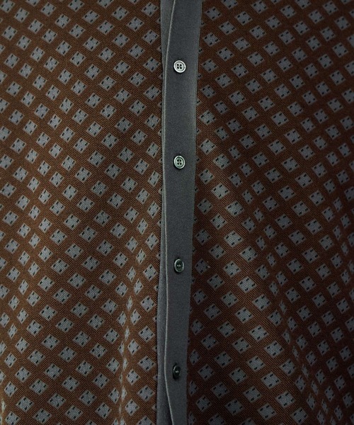 HARE（ハレ）の「コモンガラニットシャツ(HARE)（ニット/セーター・メンズ・ブラック/ブラウン・FREE）」の18枚目の写真