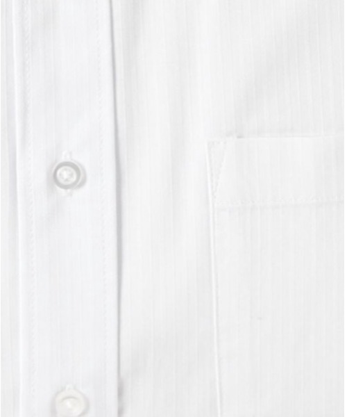 Perfect Suit FActory(パーフェクトスーツファクトリー)の「【形態安定】長袖ワイシャツ【クラシコ】ボタンダウン ドビー柄 ホワイト(ビジネスシャツ・メンズ・ホワイト・LL/L/M/S/3L)」の4枚目の写真