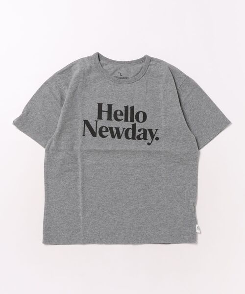 Smoothy（スムージー）の「Smoothy HELLO Tee / スムージー ハローTシャツ（Tシャツ/カットソー・キッズ・ヘザーグレー/スミクロ/ホワイト・X-LARGE/LARGE/MEDIUM）」の3枚目の写真