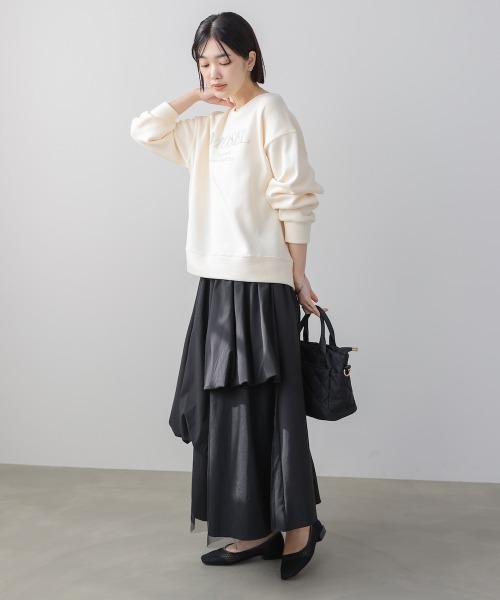 Bou Jeloud（ブージュルード）の「アシメレイヤードスカート（スカート・レディース・ブラック/アイボリー・FREE）」の20枚目の写真