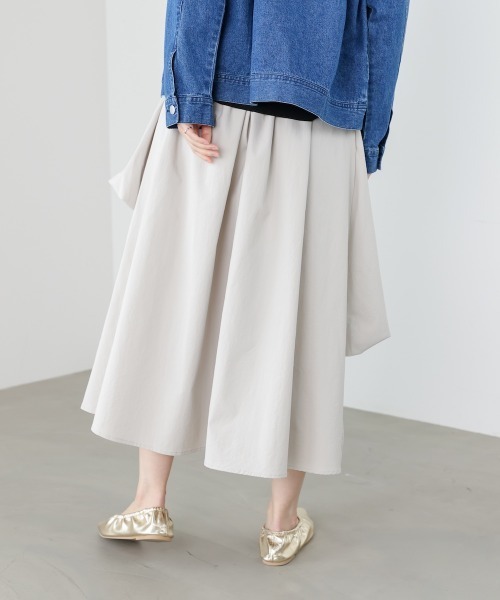 Bou Jeloud（ブージュルード）の「アシメレイヤードスカート（スカート・レディース・ブラック/アイボリー・FREE）」の9枚目の写真