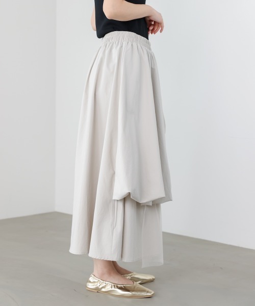 Bou Jeloud（ブージュルード）の「アシメレイヤードスカート（スカート・レディース・ブラック/アイボリー・FREE）」の11枚目の写真