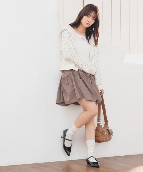 Honeys(ハニーズ)の「裏地パンツ付ミニスカート(スカート・キッズ・ブラック/ホワイト/ブラウン・S/M/L/150cm)」の15枚目の写真