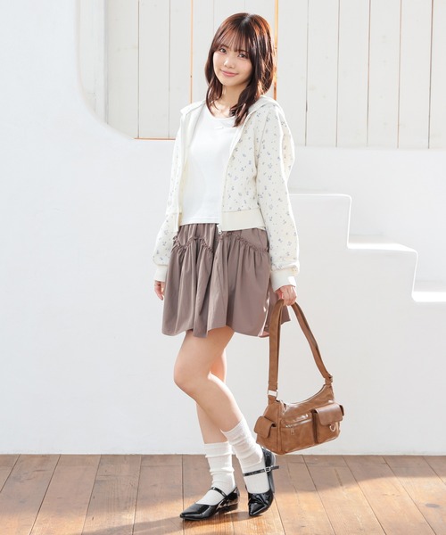 Honeys(ハニーズ)の「裏地パンツ付ミニスカート(スカート・キッズ・ブラック/ホワイト/ブラウン・S/M/L/150cm)」の16枚目の写真