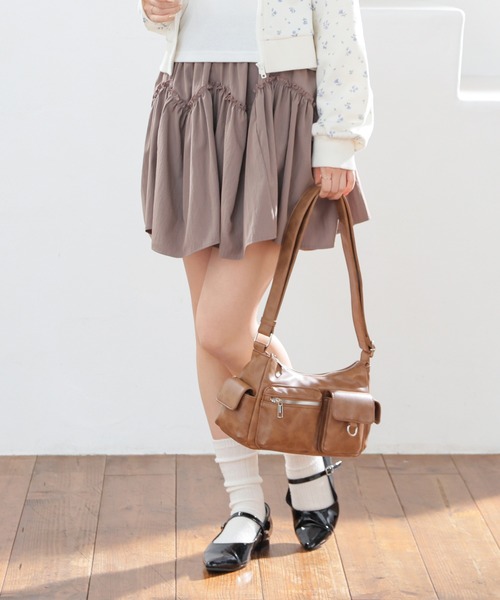 Honeys(ハニーズ)の「裏地パンツ付ミニスカート(スカート・キッズ・ブラック/ホワイト/ブラウン・S/M/L/150cm)」の18枚目の写真