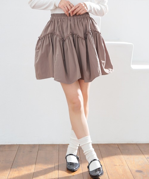 Honeys(ハニーズ)の「裏地パンツ付ミニスカート(スカート・キッズ・ブラック/ホワイト/ブラウン・S/M/L/150cm)」の20枚目の写真