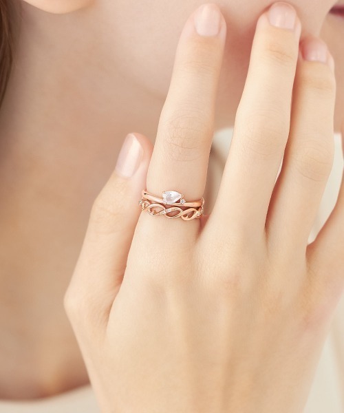 4℃（ヨンドシー）の「【Sakura Collection】シルバー リング（リング・レディース・ピンクゴールド・#10/#12）」の6枚目の写真