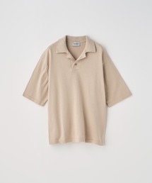 JOHN SMEDLEY | コットン スキッパーネックニットプルオーバー(ポロシャツ)