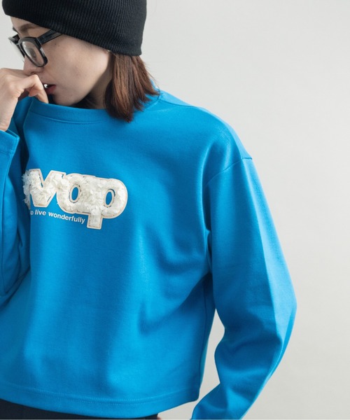 lodie（ロディ）の「ロゴモチーフ カットソー（Tシャツ/カットソー・レディース・アイボリー/ブラック/ブルー・FREE）」の2枚目の写真