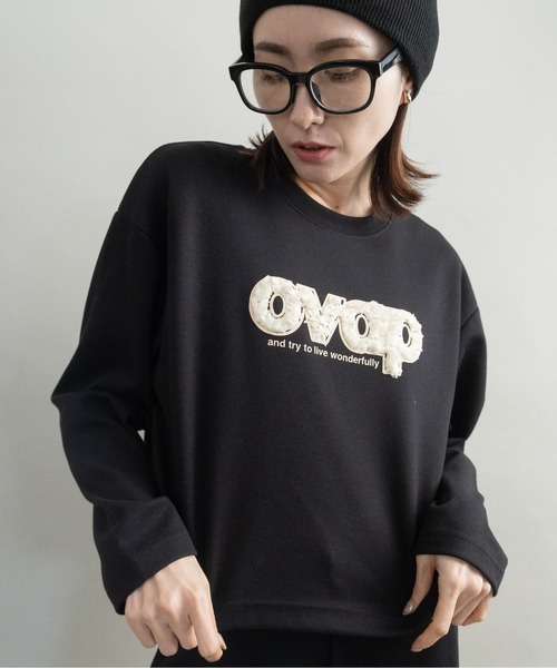 lodie（ロディ）の「ロゴモチーフ カットソー（Tシャツ/カットソー・レディース・アイボリー/ブラック/ブルー・FREE）」の4枚目の写真