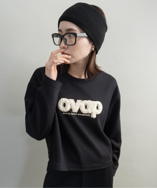 lodie（ロディ）の「ロゴモチーフ カットソー（Tシャツ/カットソー・レディース・アイボリー/ブラック/ブルー・FREE）」の6枚目の写真