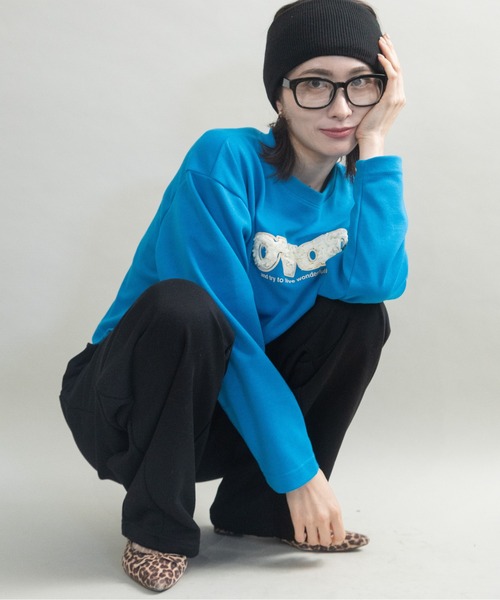 lodie（ロディ）の「ロゴモチーフ カットソー（Tシャツ/カットソー・レディース・アイボリー/ブラック/ブルー・FREE）」の13枚目の写真