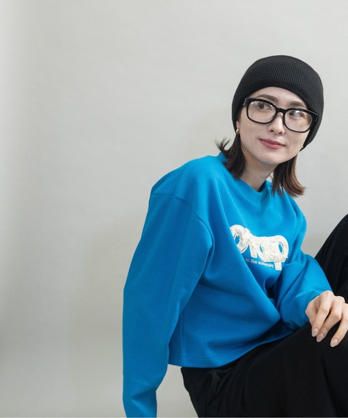 lodie（ロディ）の「ロゴモチーフ カットソー（Tシャツ/カットソー・レディース・アイボリー/ブラック/ブルー・FREE）」の20枚目の写真