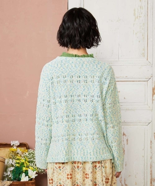 Jocomomola（ホコモモラ）の「カラーネップニットプルオーバー（ニット/セーター・レディース・レッド/ブルー・40）」の11枚目の写真