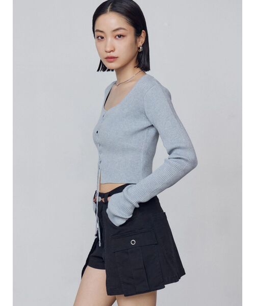 EMODA(エモダ)の「レイヤードボックススカートパンツ(スカート・レディース・ブラック/カーキ・SMALL/MEDIUM)」の10枚目の写真