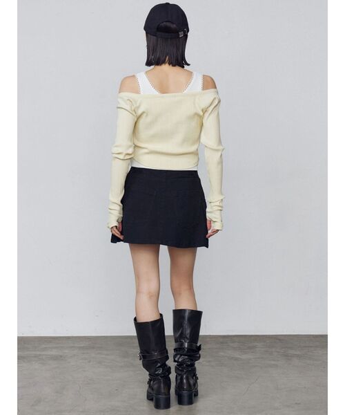 EMODA(エモダ)の「レイヤードボックススカートパンツ(スカート・レディース・ブラック/カーキ・SMALL/MEDIUM)」の17枚目の写真