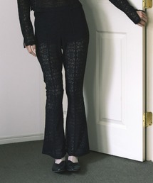 kiehtova | 【kiehtova】LACE TEXTURE FLARE PANTS/レーステクスチャーフレアパンツ(その他パンツ)