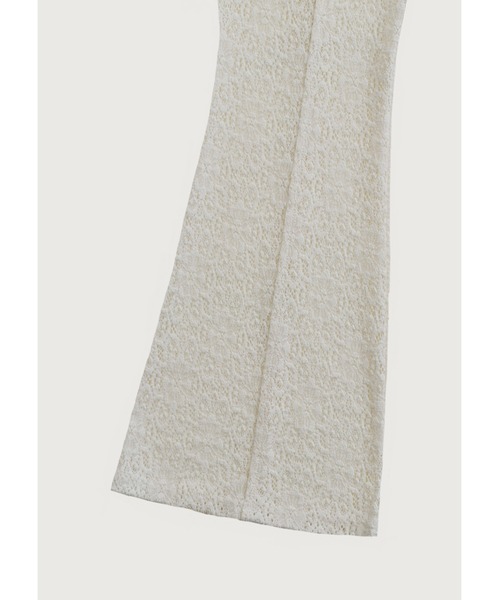 kiehtova（キエトヴァ）の「【kiehtova】LACE TEXTURE FLARE PANTS/レーステクスチャーフレアパンツ（その他パンツ・レディース・ホワイト/ブラック・FREE）」の11枚目の写真