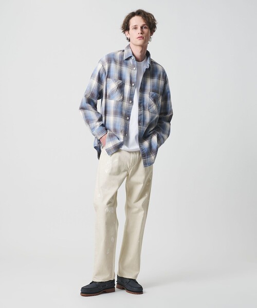California General Store（California General Store）の「＜CGS.＞オーガニックコットン ダスティー ホワイト デニム パンツ（デニムパンツ・メンズ・ホワイト・S/XL/L/M）」の5枚目の写真