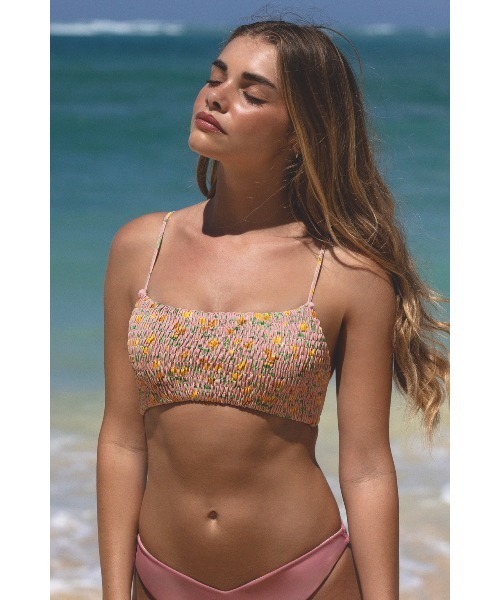 ALEXIA STAM(アリシアスタン)の「Charlie / クロップドキャミTOP(水着・レディース・ブルー系/ピンク系その他/ライトグリーン系/パープル系・S/M)」の1枚目の写真