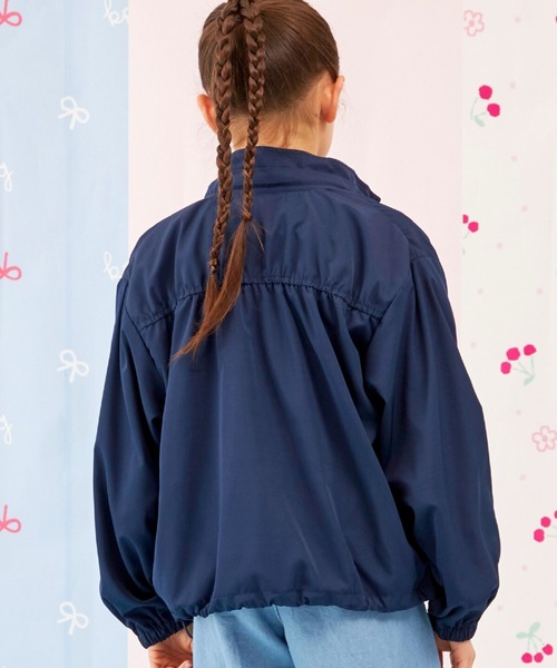 trois lapins kp（トロワラパンケーピー）の「【Trois Lapins】 タフタ ブルゾン（ブルゾン・キッズ・ネイビー/ミント・140cm/150cm/160cm/130cm/120cm）」の12枚目の写真