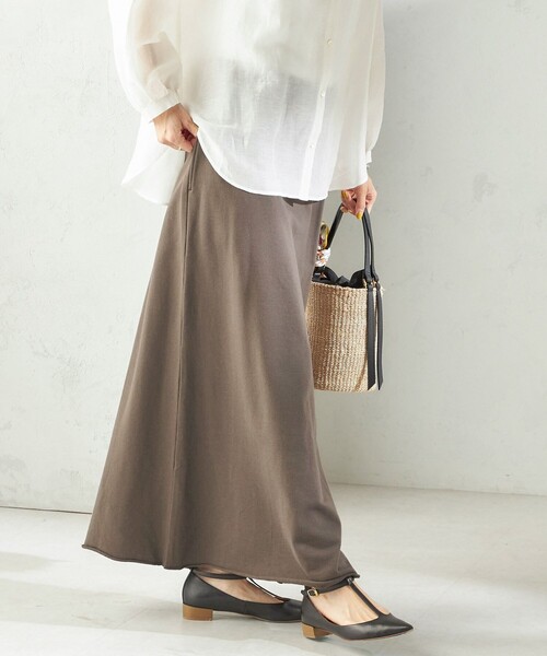 SLOANE(スローン)の「【SHIPS別注】SLOANE:〈手洗い可能〉マキシ丈 スカート(スカート・レディース・ブラウン/ネイビー・ONE SIZE)」の16枚目の写真
