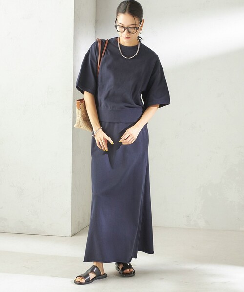 SLOANE(スローン)の「【SHIPS別注】SLOANE:〈手洗い可能〉マキシ丈 スカート(スカート・レディース・ブラウン/ネイビー・ONE SIZE)」の18枚目の写真