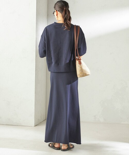 SLOANE(スローン)の「【SHIPS別注】SLOANE:〈手洗い可能〉マキシ丈 スカート(スカート・レディース・ブラウン/ネイビー・ONE SIZE)」の19枚目の写真