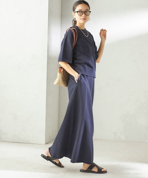SLOANE(スローン)の「【SHIPS別注】SLOANE:〈手洗い可能〉マキシ丈 スカート(スカート・レディース・ブラウン/ネイビー・ONE SIZE)」の20枚目の写真