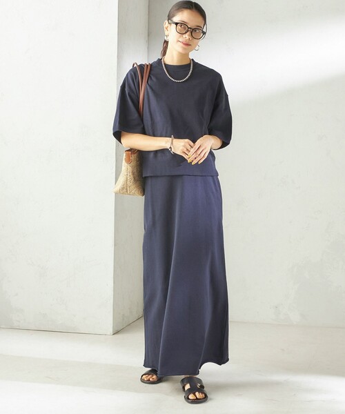 SLOANE(スローン)の「【SHIPS別注】SLOANE:〈手洗い可能〉マキシ丈 スカート(スカート・レディース・ブラウン/ネイビー・ONE SIZE)」の21枚目の写真