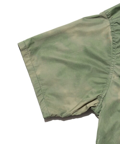 BEAMS PLUS(ビームスプラス)の「MIL-SHT NYCO Twill Pigment Print(シャツ/ブラウス・メンズ・グリーン系その他4/ネイビー・SMALL/X-LARGE/MEDIUM/LARGE)」の6枚目の写真