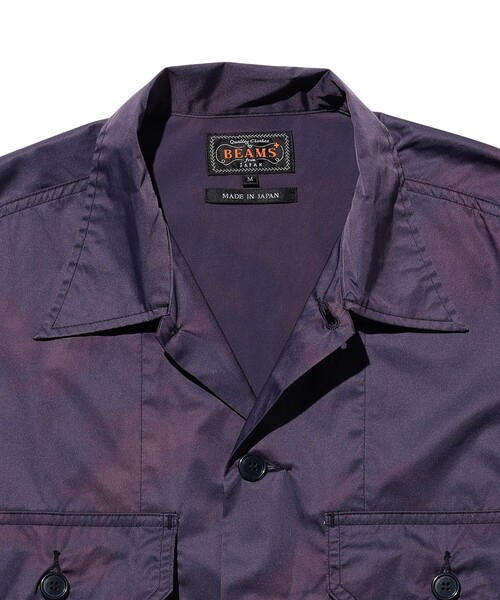 BEAMS PLUS(ビームスプラス)の「MIL-SHT NYCO Twill Pigment Print(シャツ/ブラウス・メンズ・グリーン系その他4/ネイビー・SMALL/X-LARGE/MEDIUM/LARGE)」の13枚目の写真