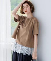 スビンギザコットン フレア Tシャツ