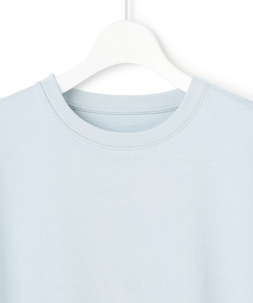 23区（ニジュウサンク）の「スビンギザコットン フレア Tシャツ（Tシャツ/カットソー・レディース・ブラウン系/グレー系/ホワイト系/サックスブルー系・38）」の8枚目の写真