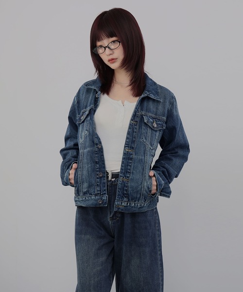 Ulysses(ユリシス)の「デニムセットアップ ジャケット×ストレートパンツ(セットアップ・レディース・ネイビー・L/M)」の14枚目の写真