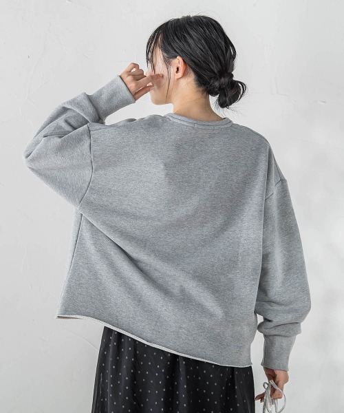 Droite lautreamont(ドロワットロートレアモン)の「裏毛Vネックカットソー≪手洗い可能≫(Tシャツ/カットソー・レディース・ブラウン・M)」の16枚目の写真