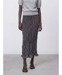 ACUD | Satin Wrinkle Skirt _Charcoal(スカート)