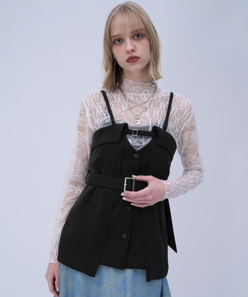 HARE（ハレ）の「トロミビスチェ(HARE)（その他トップス・レディース・ブラック/チェック・FREE）」の4枚目の写真