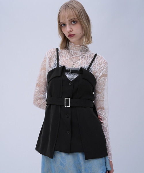 HARE（ハレ）の「トロミビスチェ(HARE)（その他トップス・レディース・ブラック/チェック・FREE）」の5枚目の写真