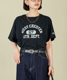 Champion × FREAK'S STORE/チャンピオン 別注 ロゴ 半袖Tシャツ