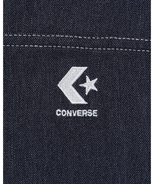 CONVERSE（コンバース）の「SYNTHETIC DENIM SHIRT M / シンセティックデニムシャツＭ（シャツ/ブラウス・メンズ・ネイビー・XL/L/M）」の3枚目の写真