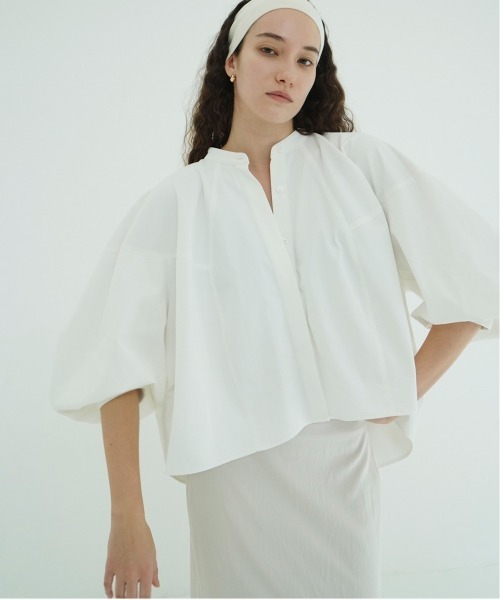 トップス CLANE VOLUME SELEEVE STAND NECK SHIRT VOLUME SELEEVE STAND NECK SHIRTS（シャツ/ブラウス）｜CLANE（クラネ