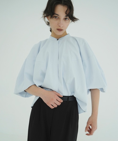 トップス CLANE VOLUME SELEEVE STAND NECK SHIRT VOLUME SELEEVE STAND NECK SHIRTS（シャツ/ブラウス）｜CLANE（クラネ