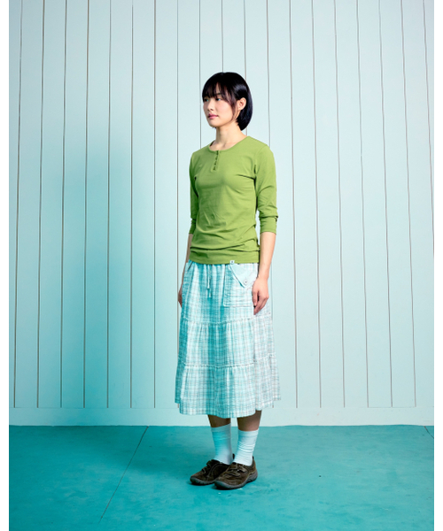 THECOLDESTMOMENT(ザコールデストモーメント)の「(w) TCM henley neck three-quarter sleeve (olive)(Tシャツ/カットソー・レディース・その他・SMALL/MEDIUM)」の7枚目の写真