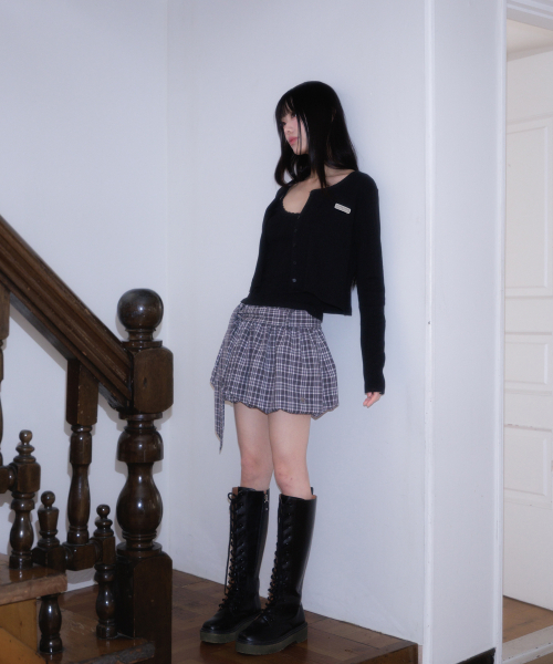 ROSEFRANTZ（ロゼフランツ）の「Jacquard Cardigan Sleeveless Set [Black]（カーディガン/ボレロ・レディース・ブラック・OS）」の3枚目の写真