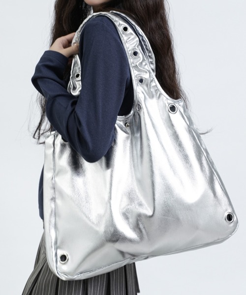 FCMM(エフシーエムエム)の「【日本限定】EYELET TOTE BAG / アイレットトートバッグ(トートバッグ・レディース・ブラック/ピンク/その他・FREE)」の3枚目の写真