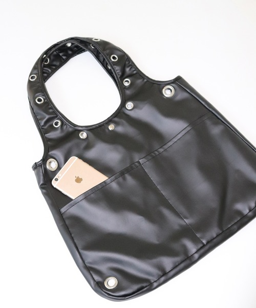 FCMM(エフシーエムエム)の「【日本限定】EYELET TOTE BAG / アイレットトートバッグ(トートバッグ・レディース・ブラック/ピンク/その他・FREE)」の1枚目の写真