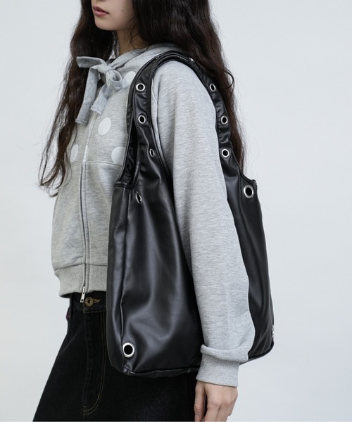 FCMM(エフシーエムエム)の「【日本限定】EYELET TOTE BAG / アイレットトートバッグ(トートバッグ・レディース・ブラック/ピンク/その他・FREE)」の6枚目の写真