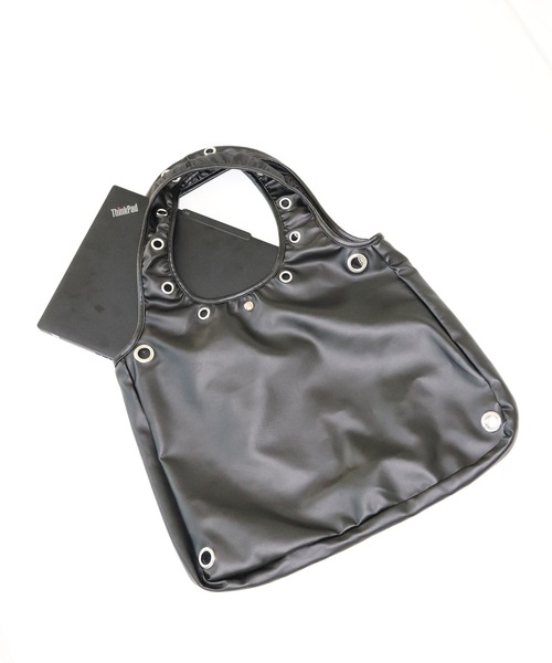 FCMM(エフシーエムエム)の「【日本限定】EYELET TOTE BAG / アイレットトートバッグ(トートバッグ・レディース・ブラック/ピンク/その他・FREE)」の4枚目の写真