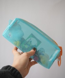 Jelly moo（ジェリームー）の「【 Jelly moo / ジェリームー 】 ビッグジップ クリア カラーペンケース（ポーチ）」